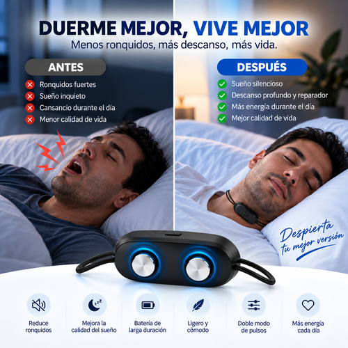Noxira™ – Solución Antirronquidos para Dormir Mejor